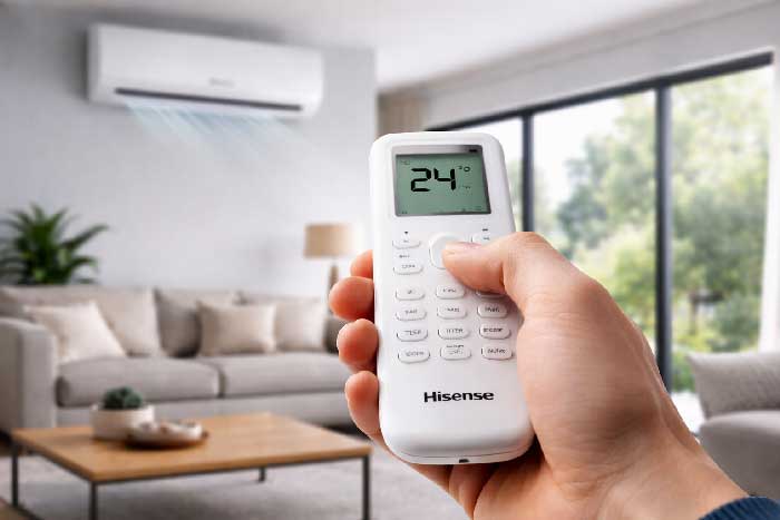 علت کار نکردن کنترل کولر گازی هایسنس