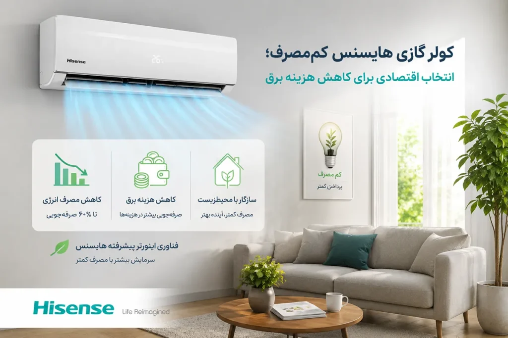 کولر گازی هایسنس کم‌مصرف