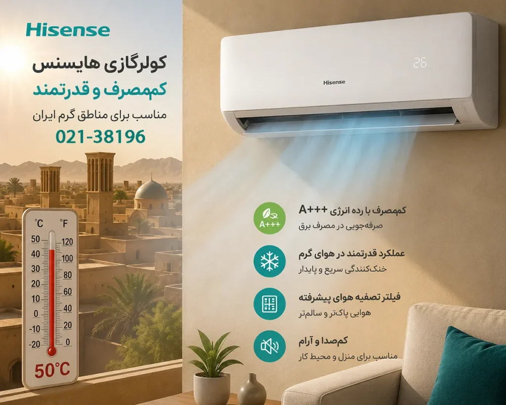 کولرگازی کم‌مصرف برای مناطق گرم ایران